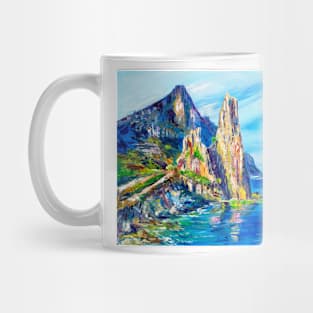 Rocks by The Sea. Italy Mug